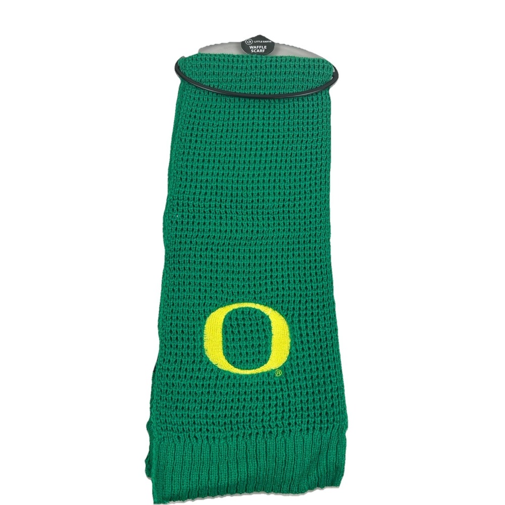 NWT LITTLE EARTH U of O Oregon Ducks Green Waffle Scarf‎ - OSFM